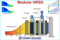 caldera de tubo de agua del generador de vapor de la recuperación de calor del calor residual HRSG de 5T -130T