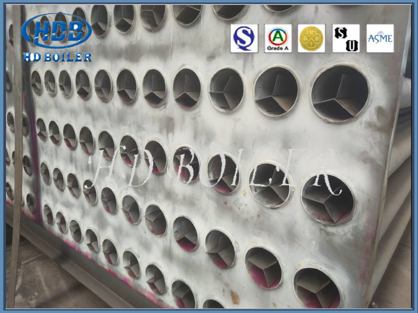 Precalentador de aire tubular de acero de paredes delgadas para las calderas con carbón de CFB en la central eléctrica